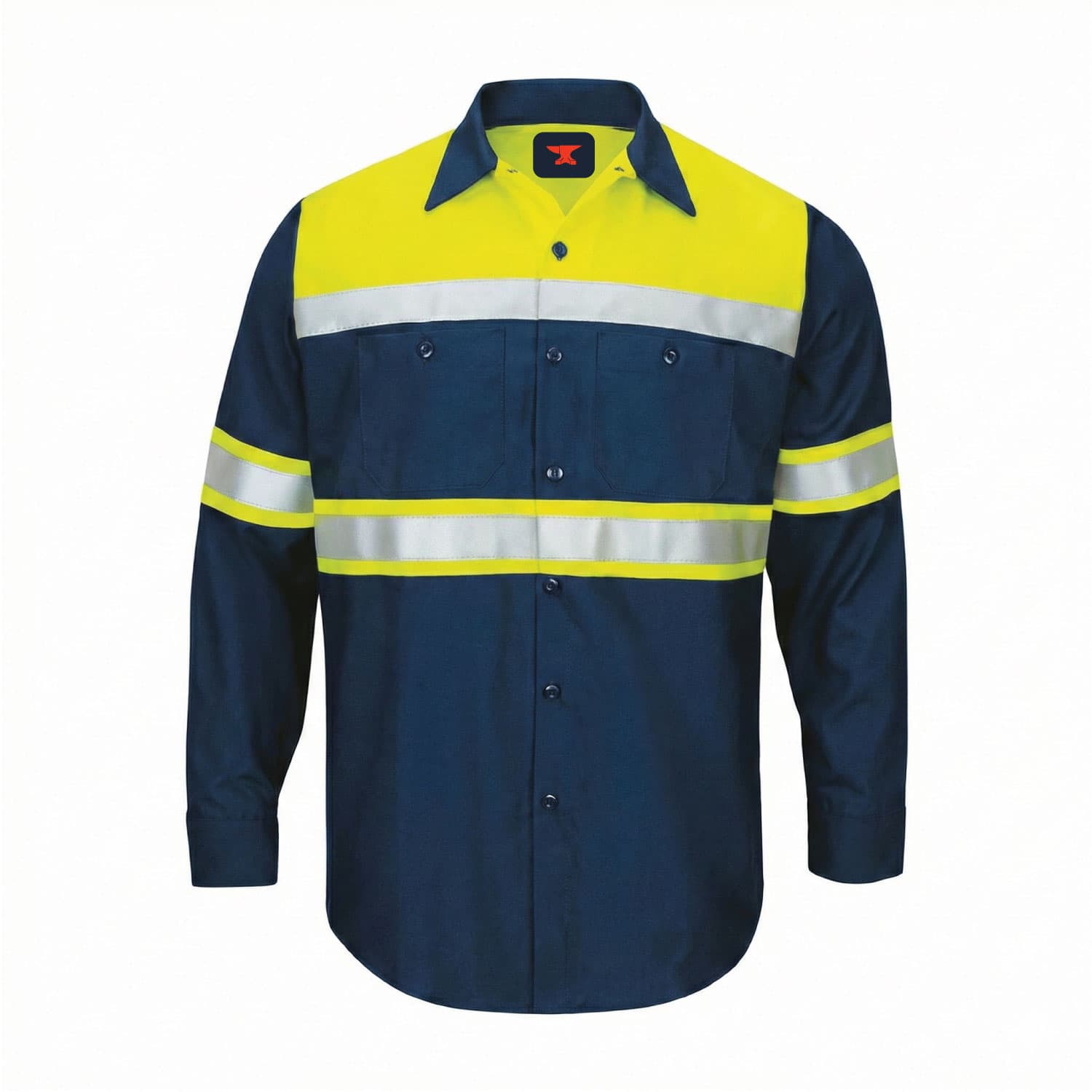 James Forge Hi-Vis Safety Shirt - Green-Blue